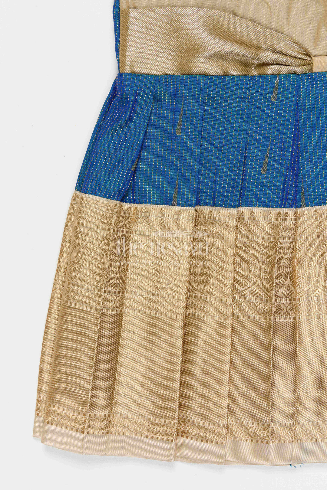 The Nesavu Girls Kanchi Silk Frock Girls Bridesmaid Silk Frock for Weddings and Receptions Nesavu Nesavu Girls Bridesmaid Kanchivaram Silk Frock For Weddings Receptions And Festive Celebrations