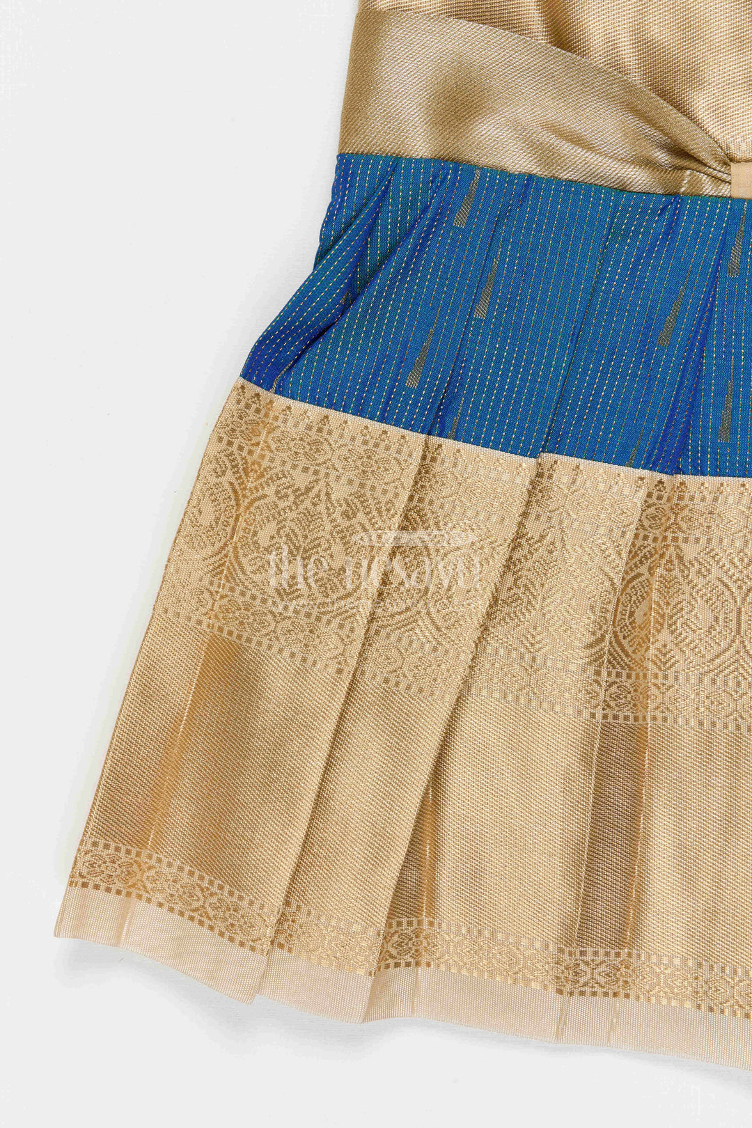 The Nesavu Girls Kanchi Silk Frock Girls Bridesmaid Silk Frock for Weddings and Receptions Nesavu Nesavu Girls Bridesmaid Kanchivaram Silk Frock For Weddings Receptions And Festive Celebrations