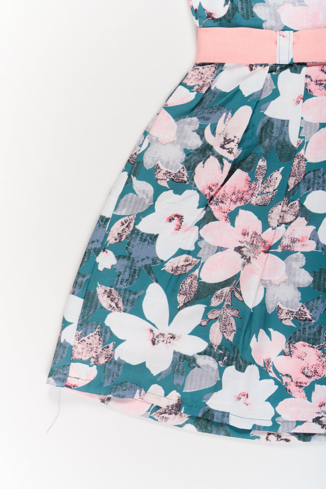 The Nesavu Girls Cotton Frock Girls Casual Chiffon Maxi Dress with Floral Print and Bow Detail Nesavu Girls Casual Chiffon Maxi Dress Floral Print Bow | The Nesavu