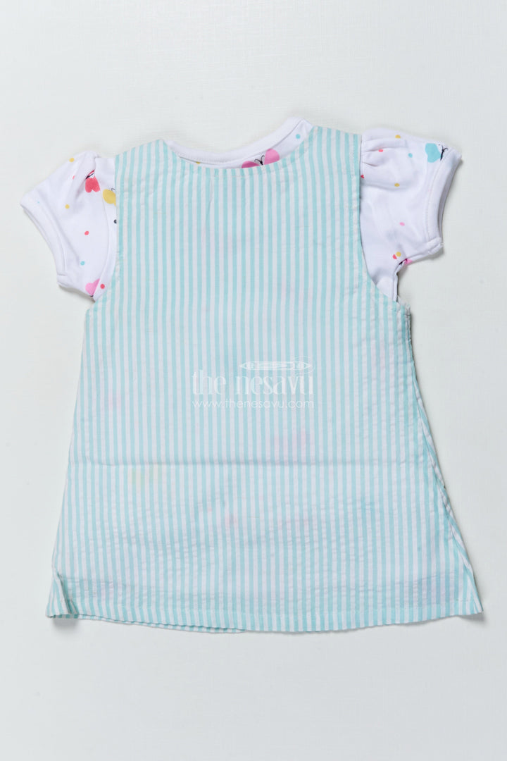 The Nesavu Girls Casual Set Girls Casual Cotton Dress Set with Thread Embroidery for Everyday Wear Nesavu Nesavu girls casual cotton dress set thread embroidery  ideal everyday comfort style