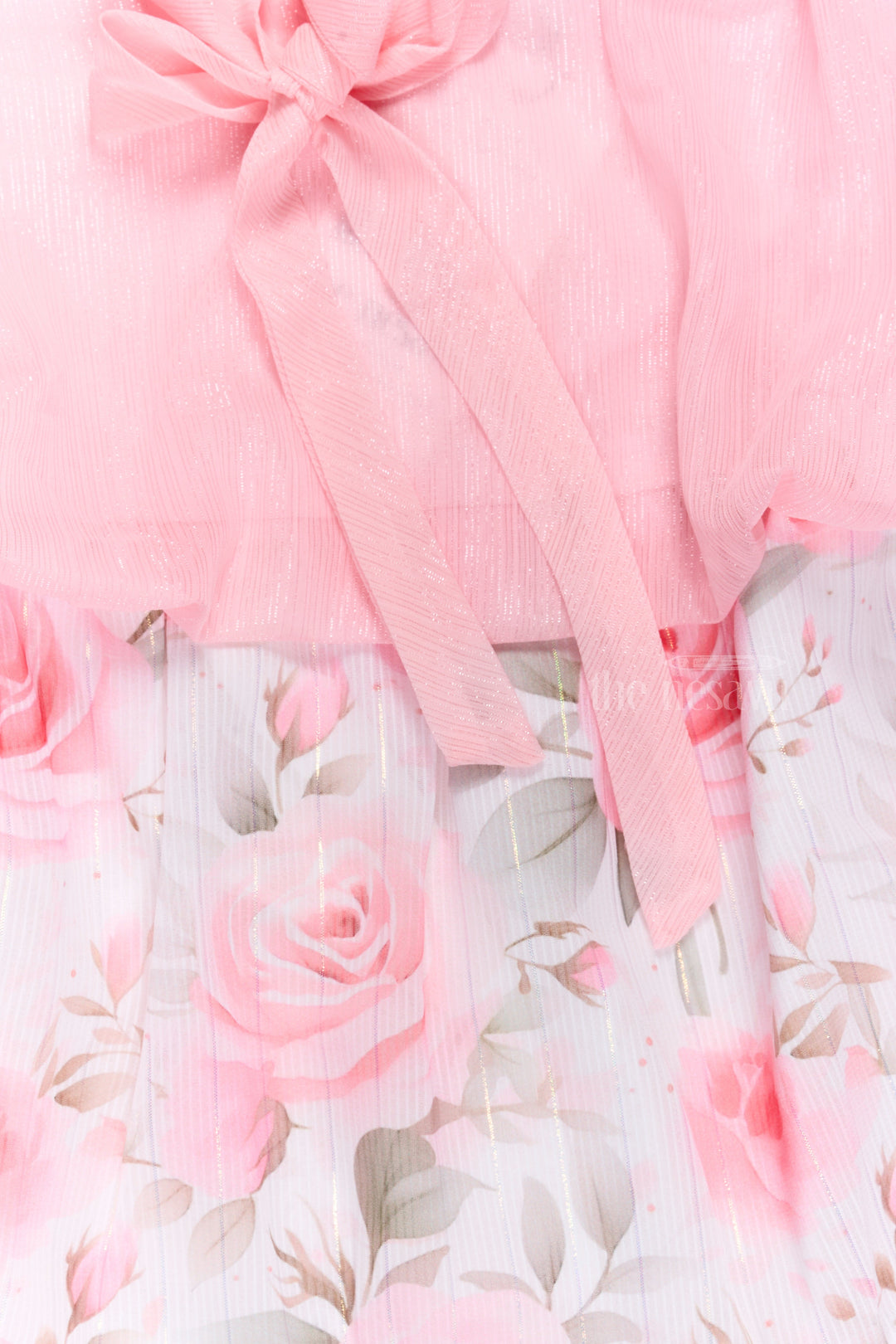 The Nesavu Girls Cotton Frock Girls Chiffon Cute Baby Clothes with Floral Print Skirt and Puff Sleeve Top Nesavu Girls Cute Baby Clothes Chiffon Dress Floral Print Skirt Puff Sleeve Top | The Nesavu