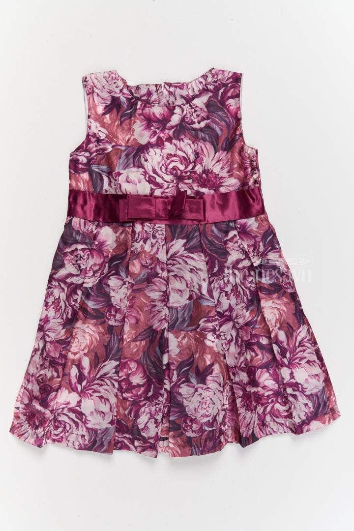 The Nesavu Girls Cotton Frock Girls Chiffon Evening Dress with Floral Satin Skirt and Cropped Shrug Nesavu Girls Chiffon Evening Dress Satin Floral Skirt Cropped Shrug | The Nesavu