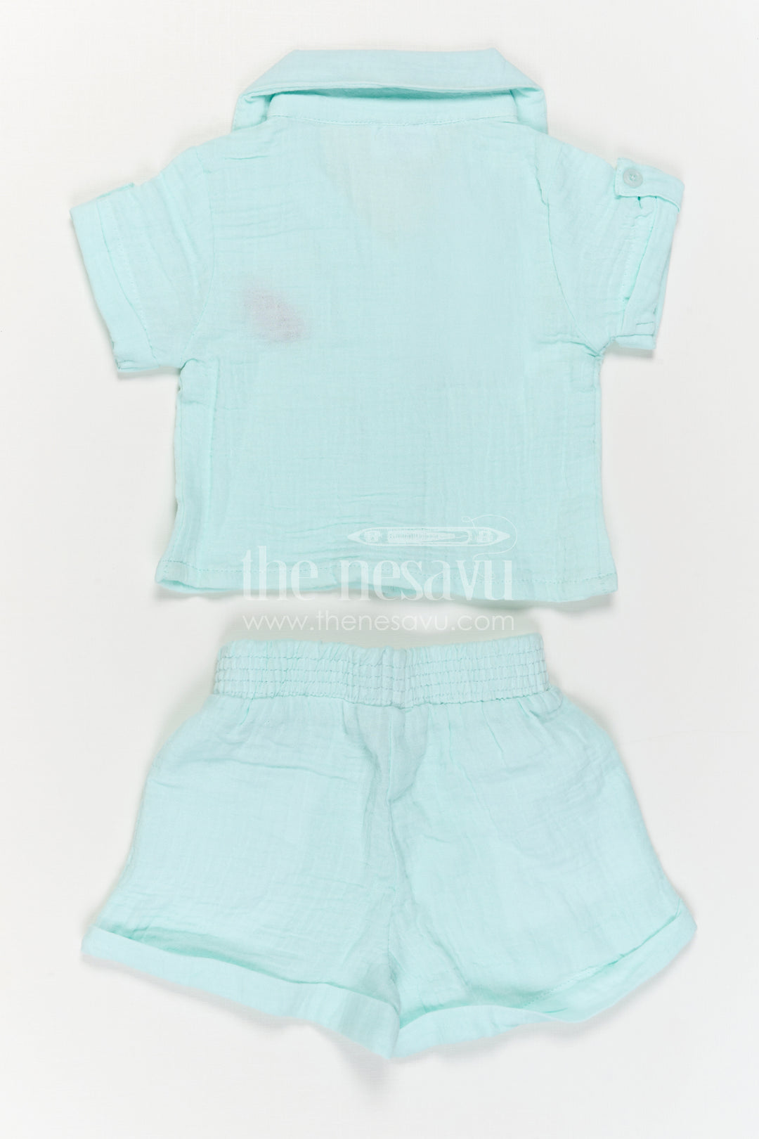 The Nesavu Girls Co-Ord Sets Girls Co Ord Set for Daily Wear and Summer Outings Nesavu Nesavu Girls Muslin Cotton Co Ord Set For Daily Wear Breathable Summer Outfit For Kids