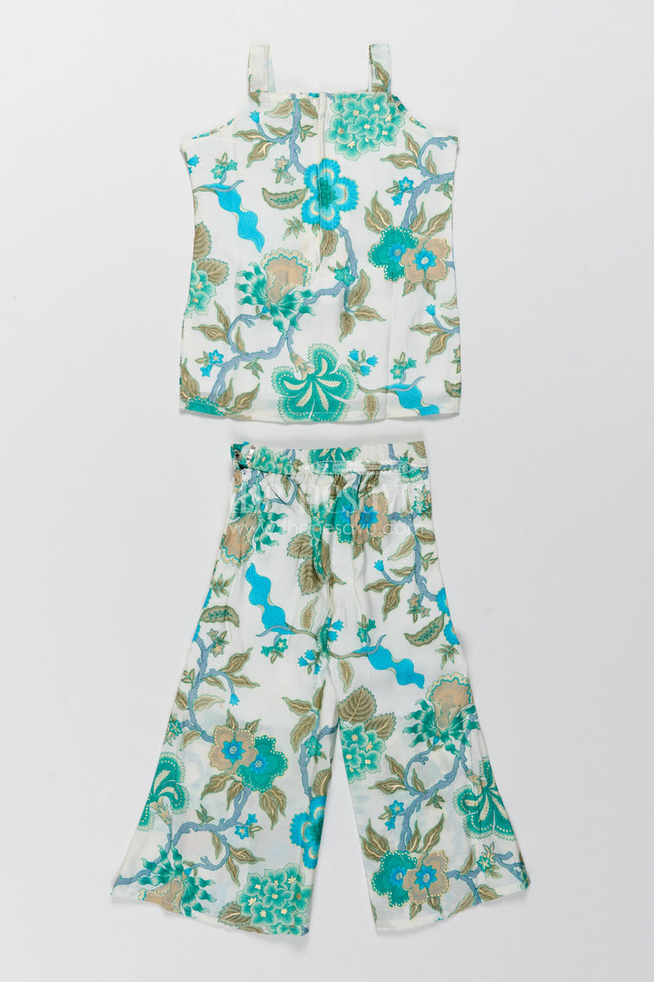 The Nesavu Girls Co-Ord Sets Girls Co Ord Set with Digital Print for Family Functions Nesavu Nesavu Girls Co Ord Set With Digital Print For Festive Occasion