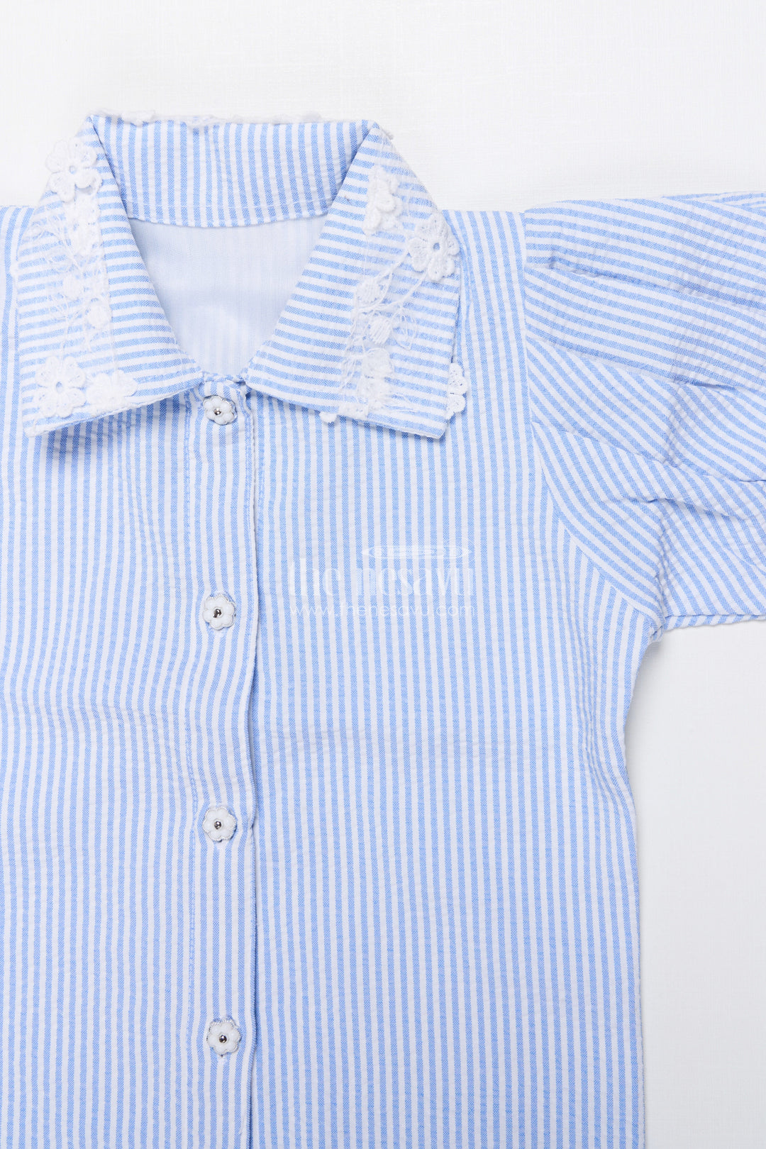 The Nesavu Girls Co-Ord Sets Girls Co-Ord Set with Floral Details for Festive School Days Nesavu Nesavu girls cotton blend co-ord set floral embroidery festive school functions