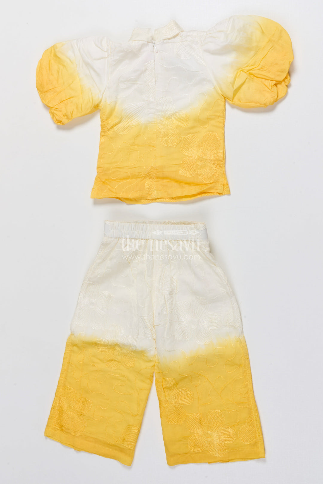 The Nesavu Girls Co-Ord Sets Girls Co-Ord Set with Tie Dye for Festive and Casual Celebrations Nesavu Nesavu girls cotton co-ord set tie dye ethnic day festive celebrations