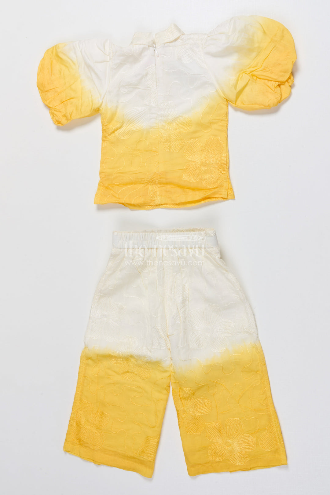 The Nesavu Girls Co-Ord Sets Girls Co-Ord Set with Tie Dye for Festive and Casual Celebrations Nesavu Nesavu girls cotton co-ord set tie dye ethnic day festive celebrations