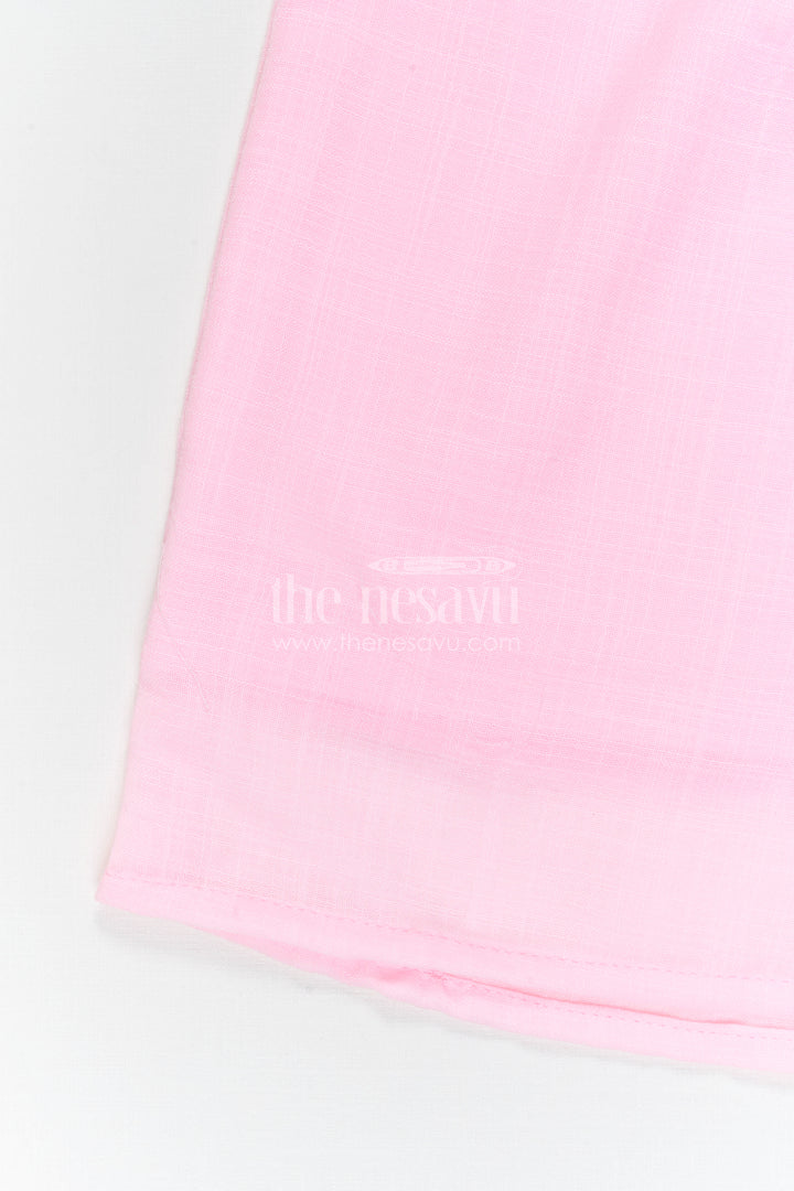 The Nesavu Girls Co-Ord Sets Girls Co Ord Sets for Casual Outings and Daily Wear Nesavu Nesavu Girls Co Ord Set For Casual Wear Blend Cotton With Thread Embroidery Matching Outfit