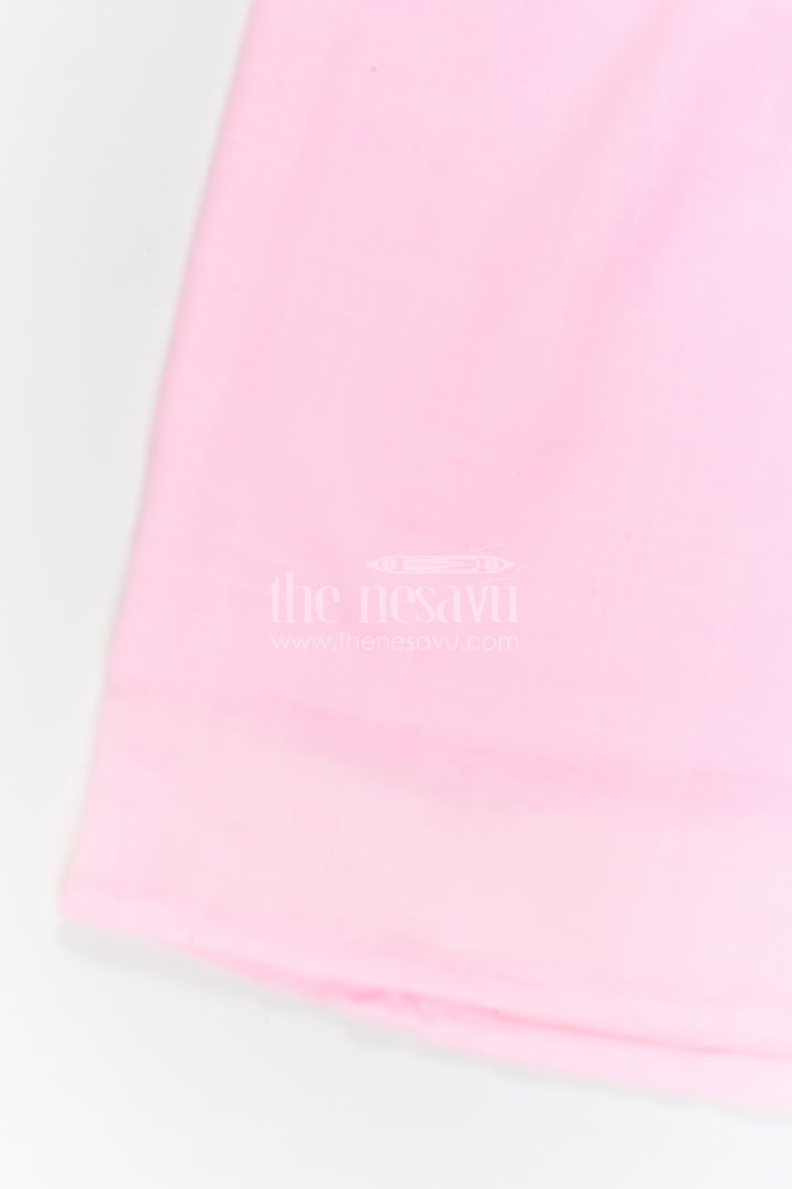 The Nesavu Girls Co-Ord Sets Girls Co Ord Sets for Casual Outings and Daily Wear Nesavu Nesavu Girls Co Ord Set For Casual Wear Blend Cotton With Thread Embroidery Matching Outfit