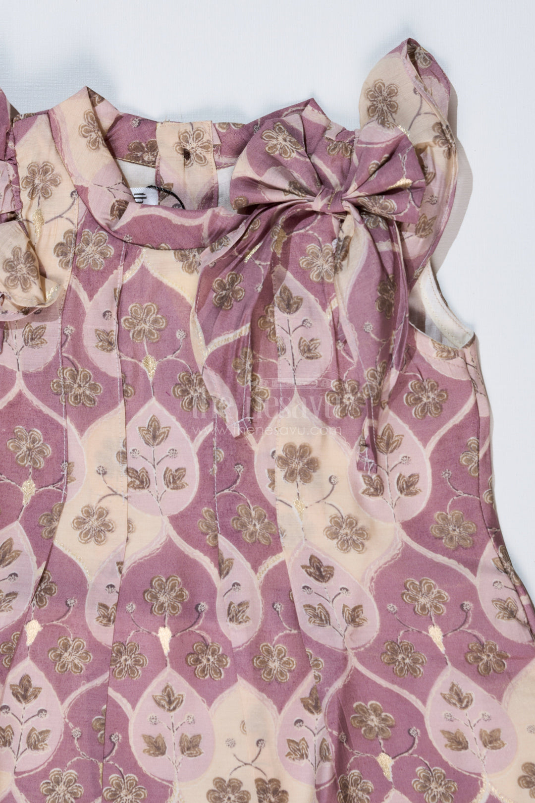 The Nesavu Girls Cotton Frock Girls Cotton Blend Casual Dresses in Muslin Silk with Delicate Floral Design Nesavu Girls Cotton Blend Casual Dresses Muslin Silk Delicate Floral Design | The Nesavu