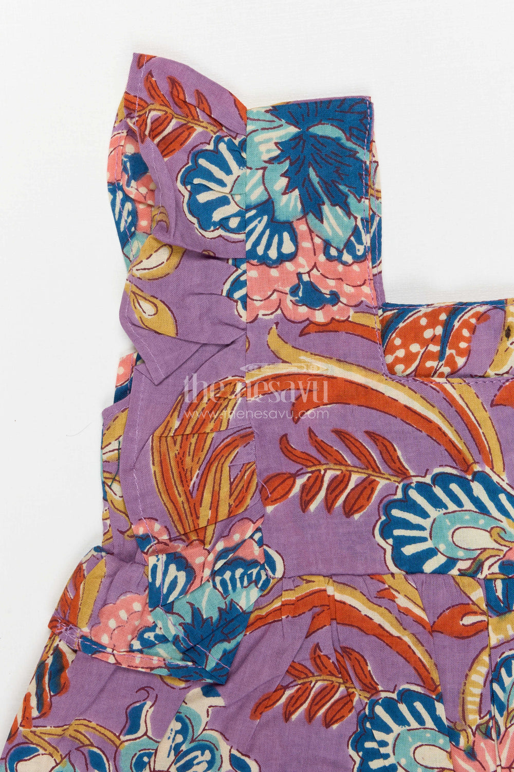 The Nesavu Girls Co-Ord Sets Girls Cotton Co Ord Set for Casual Outings and Summer Dress Wear Nesavu Nesavu Girls Cotton Co Ord Set With Digital Print For Summer Casual Outings And Everyday Wear