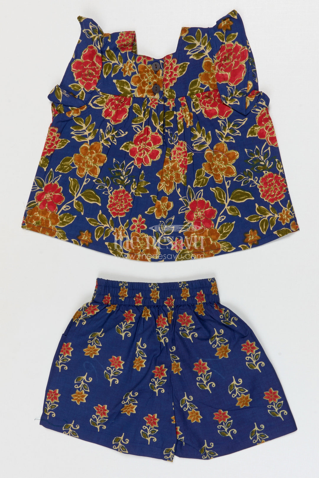 The Nesavu Girls Co-Ord Sets Girls Cotton Co Ord Set for Casual Wear Nesavu Nesavu Girls Cotton Co Ord Set With Digital Print For Summer Outings Casual Wear And Daily Comfort