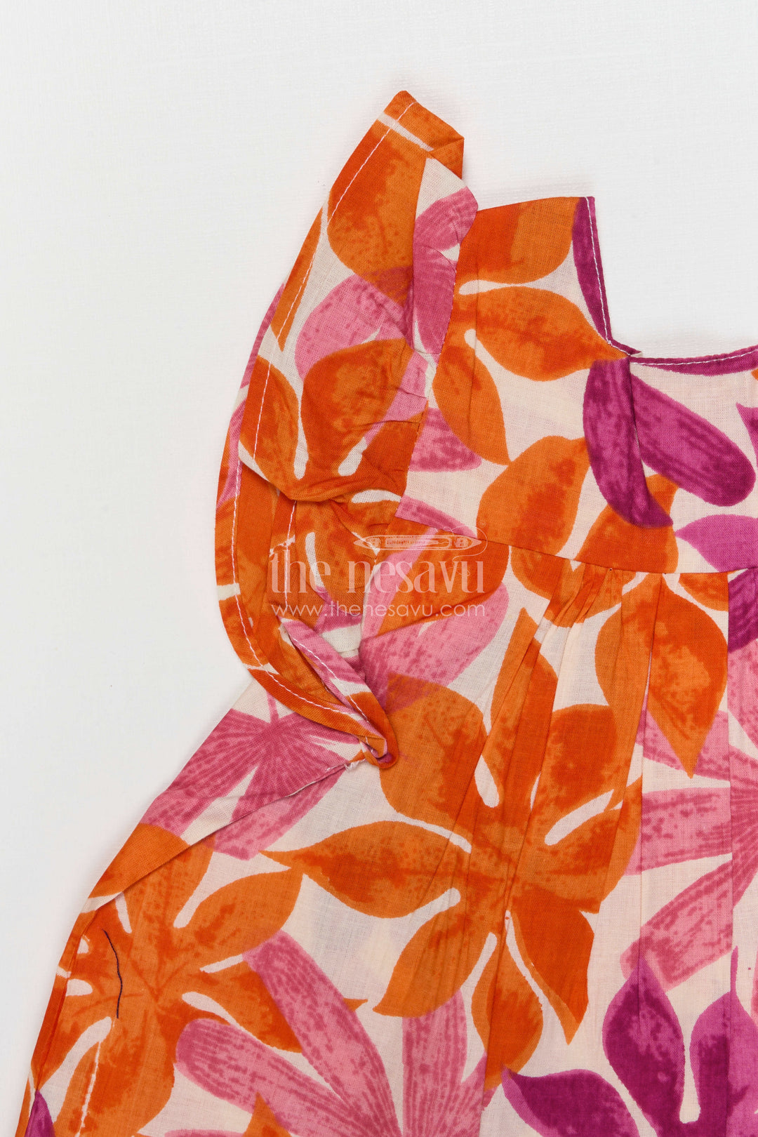 The Nesavu Girls Co-Ord Sets Girls Cotton Co Ord Set for Festive Outings and Summer Wear Nesavu Nesavu Girls Cotton Co Ord Set With Digital Print For Festive Outings Summer Wear And Casual Celebrations