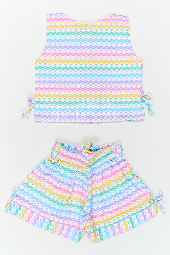 The Nesavu Girls Casual Set Girls Cotton Co Ord Set for Outings and Everyday Comfort Wear Nesavu Nesavu Girls Cotton Co Ord Set For Outings And Everyday Wear With Digital Print Comfortable Summer Outfit