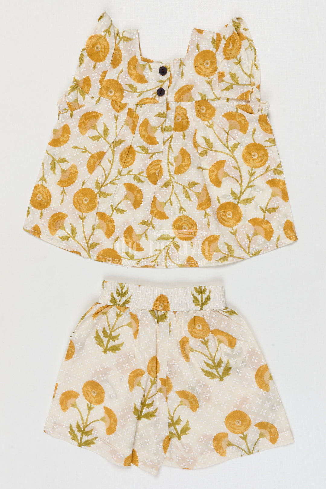 The Nesavu Girls Co-Ord Sets Girls Cotton Co Ord Set for Summer and Outings Nesavu Nesavu Girls Cotton Co Ord Set With Digital Print For Summer Play Outings And Daily Wear