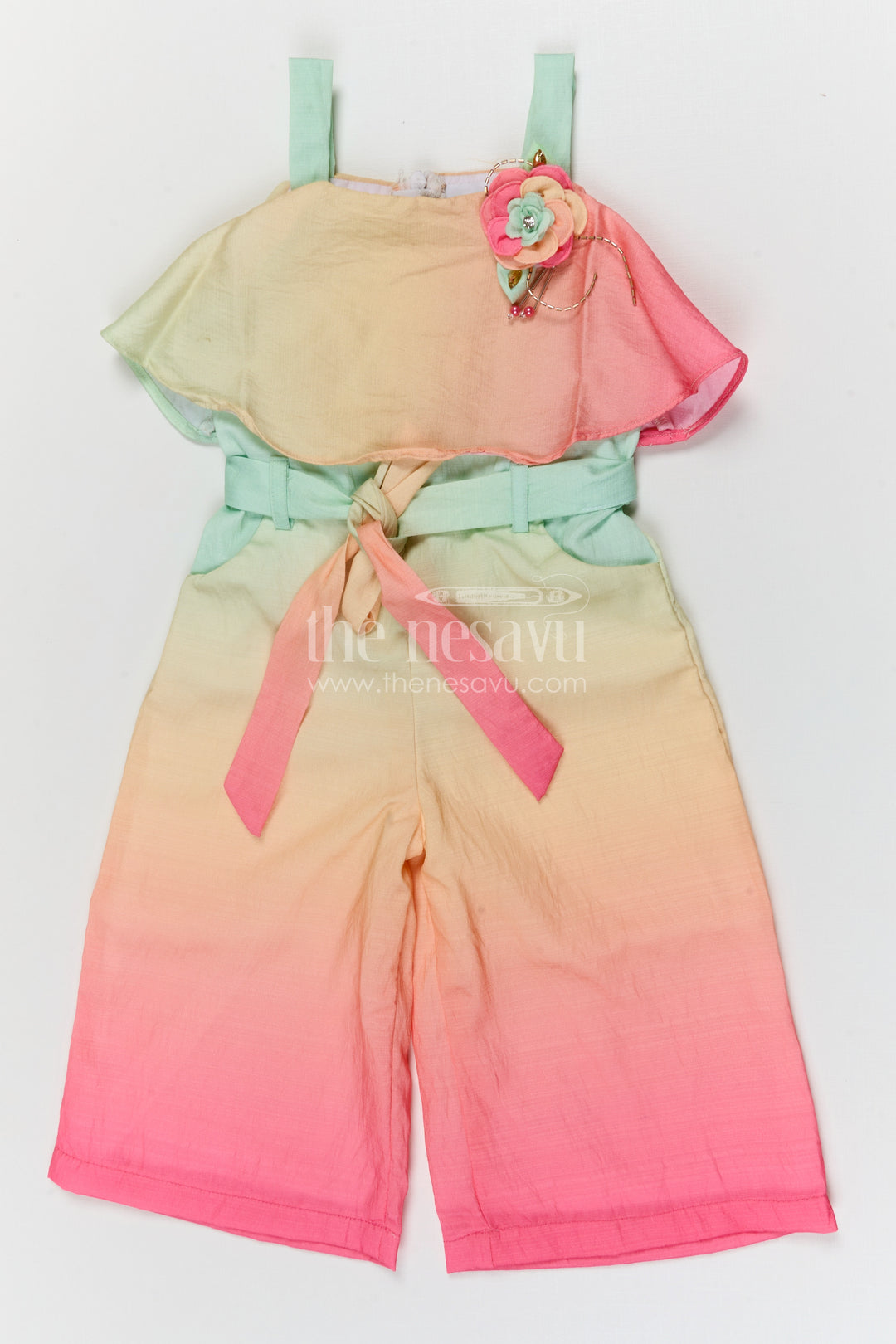 The Nesavu Girls Co-Ord Sets Girls Cotton Co Ord Set for Summer Outings and Casual Dress Nesavu 18 (2Y) / Multicolor / Cotton GCS029A-18 Nesavu girls cotton co ord set for summer outings and casual everyday wear