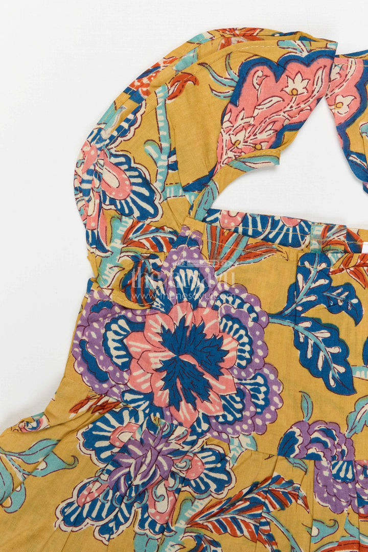 The Nesavu Girls Co-Ord Sets Girls Cotton Co Ord Set for Summer Outings and Casual Wear Nesavu Nesavu Girls Cotton Co Ord Set With Digital Print For Summer Outings And Casual Wear