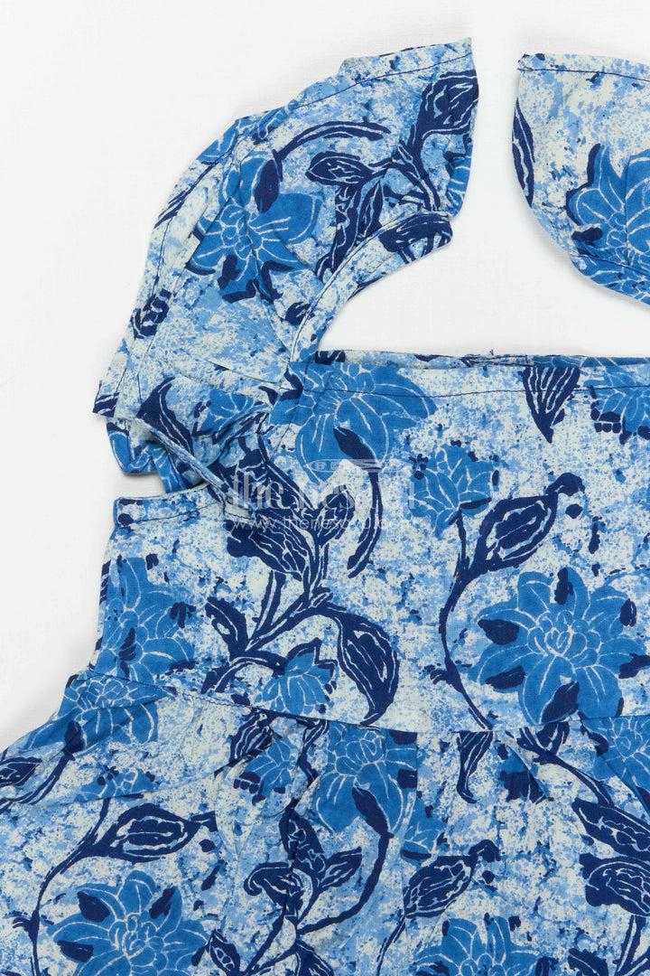 The Nesavu Girls Co-Ord Sets Girls Cotton Co Ord Set for Summer Outings Nesavu Nesavu Girls Cotton Co Ord Set With Digital Print For Summer Outings Travel And Casual Wear