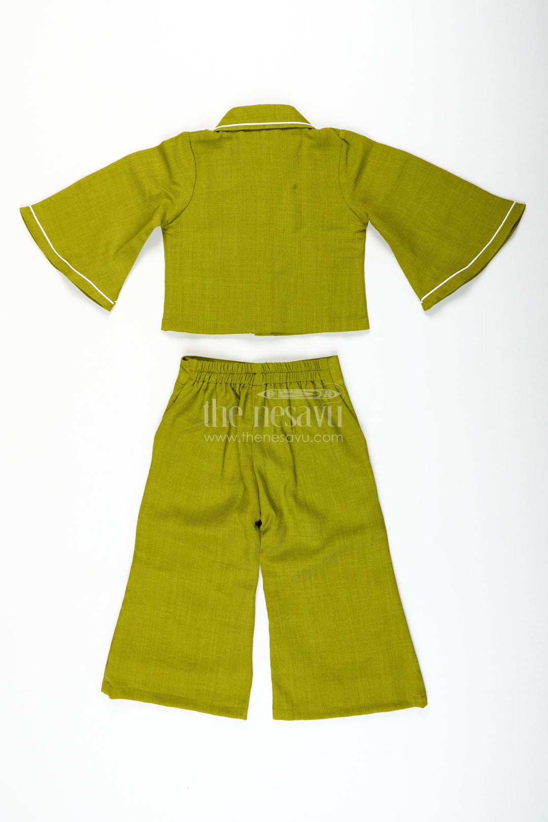 The Nesavu Girls Co-Ord Sets Girls Cotton Embroidery Plazo Set for Ethnic Day and Festivals Nesavu Nesavu girls cotton embroidered plazo set ethnic day festive dressing