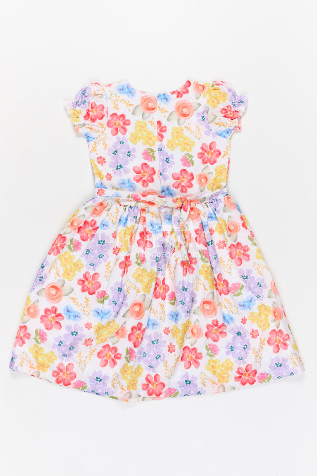 The Nesavu Girls Cotton Frock Girls Cotton Frock for Birthday Parties and Festive Outings Nesavu Nesavu girls cotton floral party frock for birthdays festive outings and family celebrations