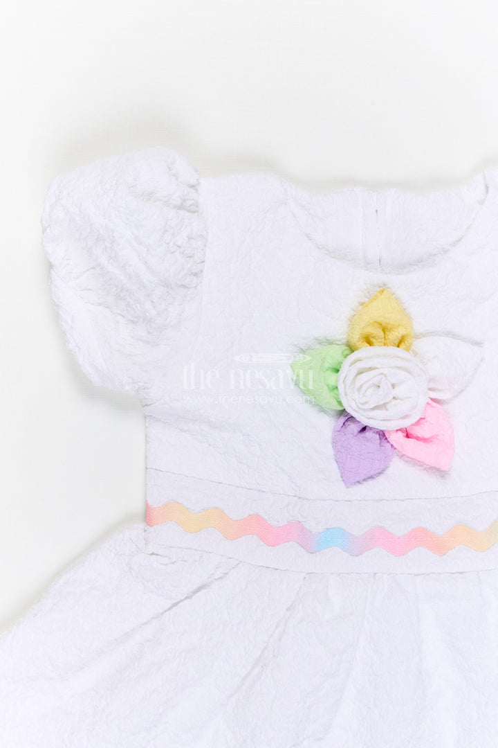 The Nesavu Girls Cotton Frock Girls Cotton Frock for Casual Outings and Summer Wear Nesavu Nesavu girls popcorn cotton frock for casual outings and summer wear