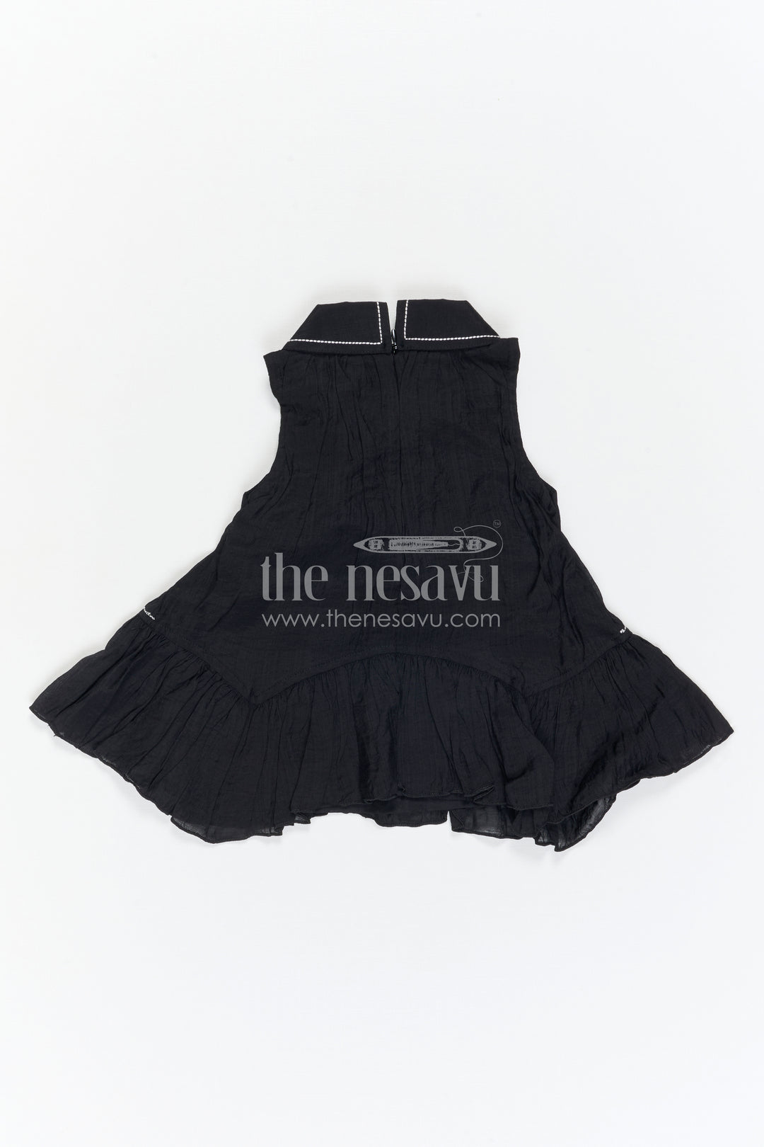 The Nesavu Girls Cotton Frock Girls Cotton Frock for Casual Wear and Outings Nesavu Nesavu Girls Cotton Frock For Casual Wear Sleeveless Blend Cotton Everyday Outfit For Kids