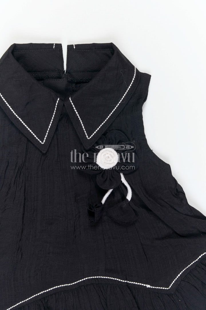 The Nesavu Girls Cotton Frock Girls Cotton Frock for Casual Wear and Outings Nesavu Nesavu Girls Cotton Frock For Casual Wear Sleeveless Blend Cotton Everyday Outfit For Kids