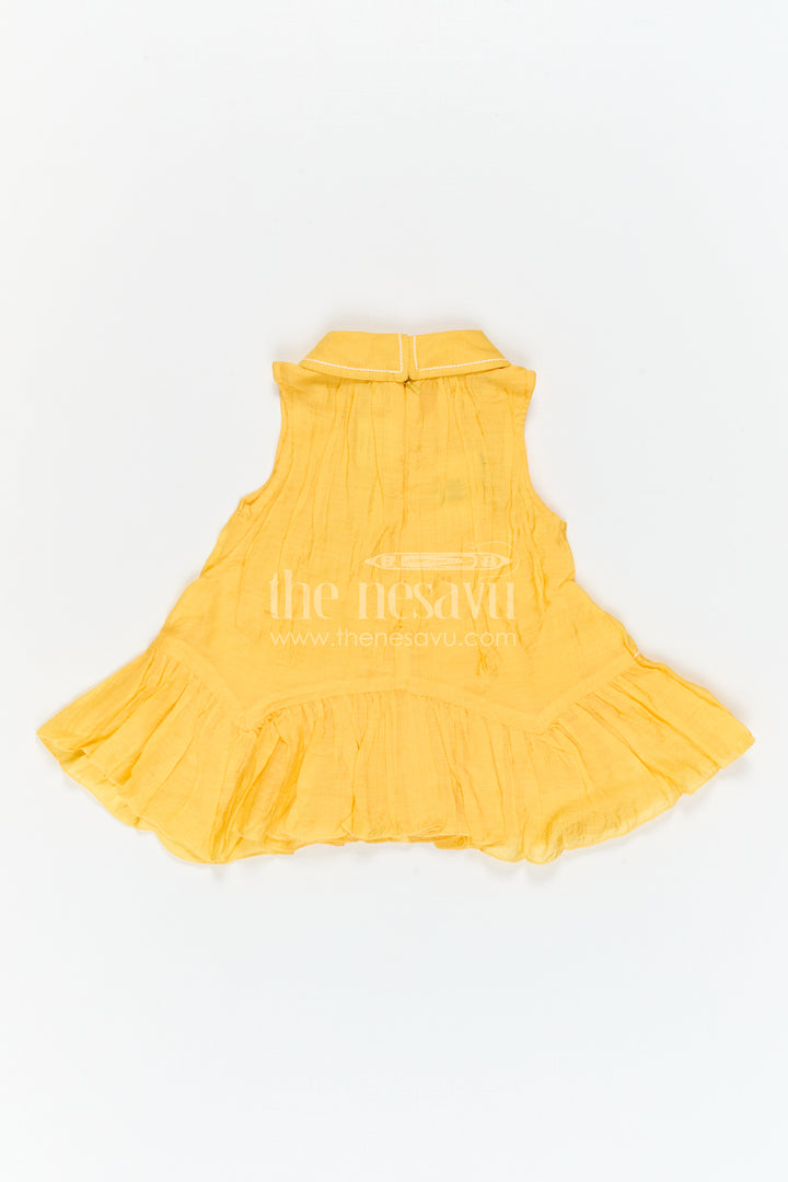 The Nesavu Girls Cotton Frock Girls Cotton Frock for Daily Wear and Playtime Nesavu Nesavu Girls Cotton Frock For Daily Wear Sleeveless Blend Cotton Playtime Outfit For Kids