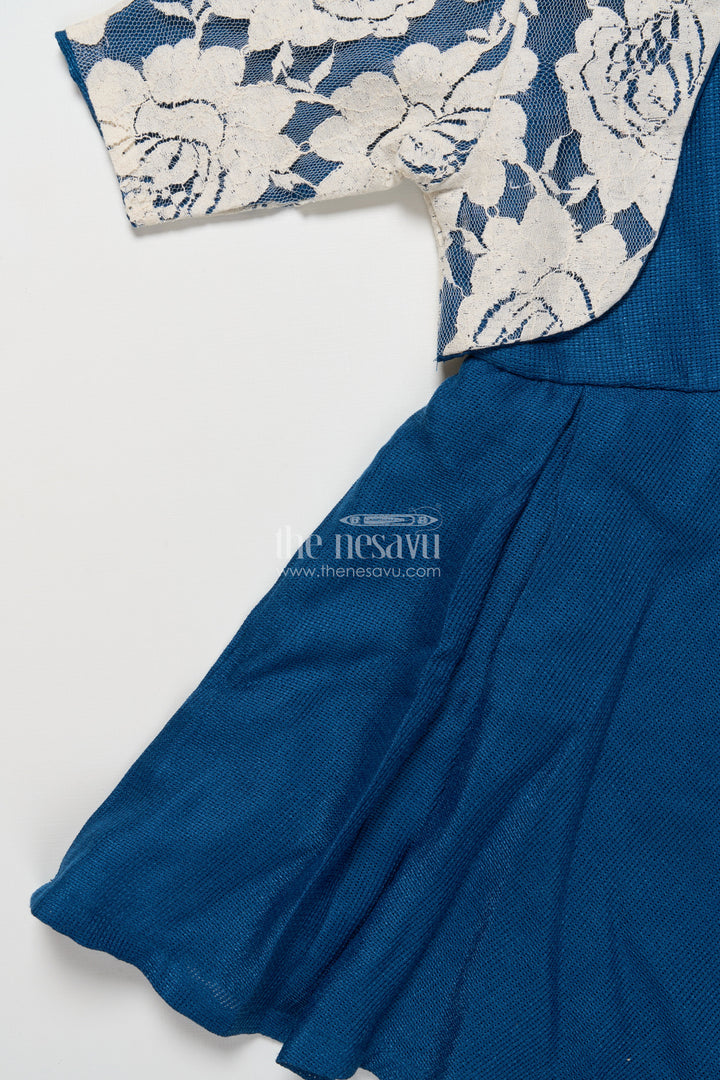 The Nesavu Girls Cotton Frock Girls Cotton Frock with Embroidered Jacket for Festive Outings and Events Nesavu Nesavu girls cotton frock floral embroidery jacket  perfect festive outings school ethnic day