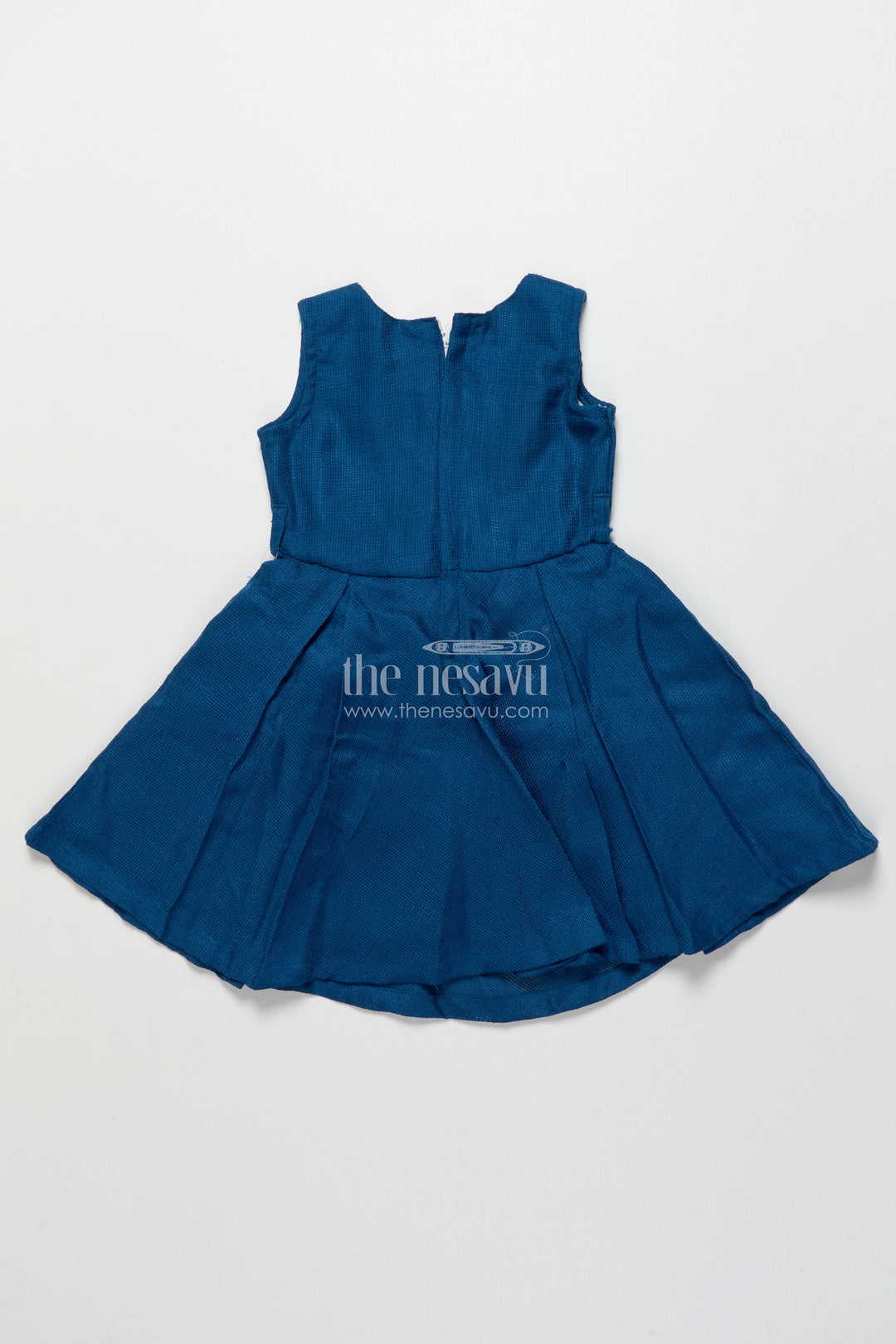 The Nesavu Girls Cotton Frock Girls Cotton Frock with Embroidered Jacket for Festive Outings and Events Nesavu Nesavu girls cotton frock floral embroidery jacket  perfect festive outings school ethnic day