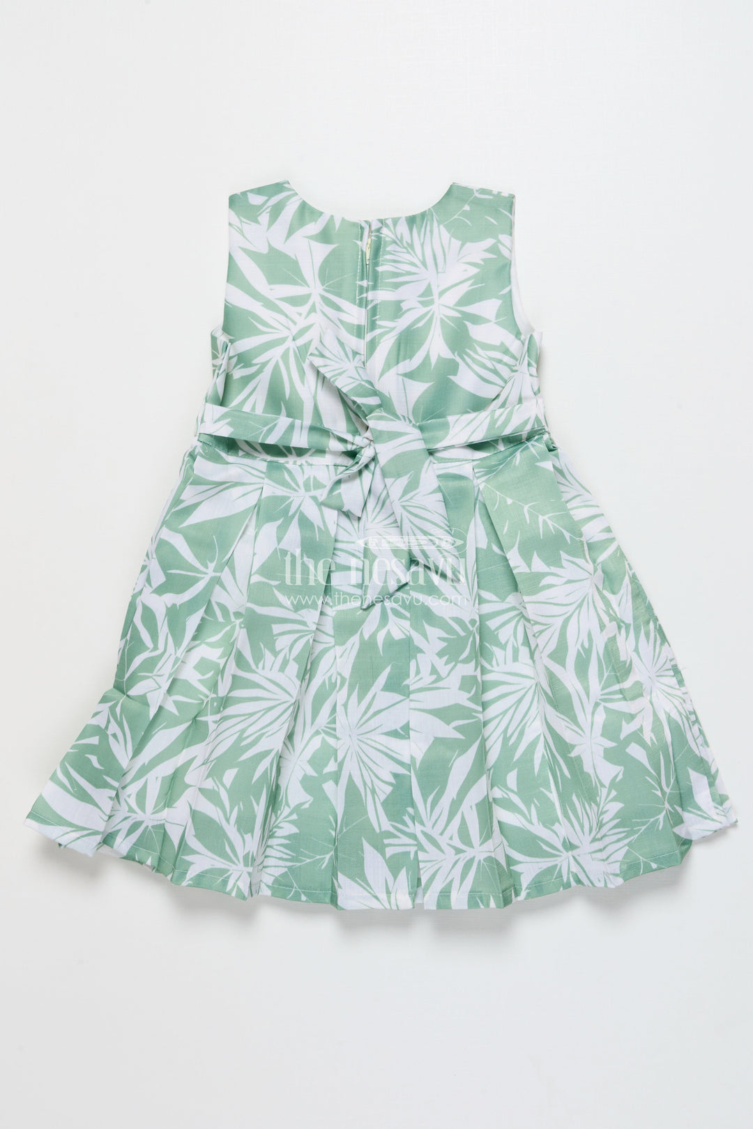 The Nesavu Girls Cotton Frock Girls Cotton Frock with Printed Jacket for Everyday Comfort Nesavu Nesavu girls cotton dress digital print smart jacket playdates casual outings