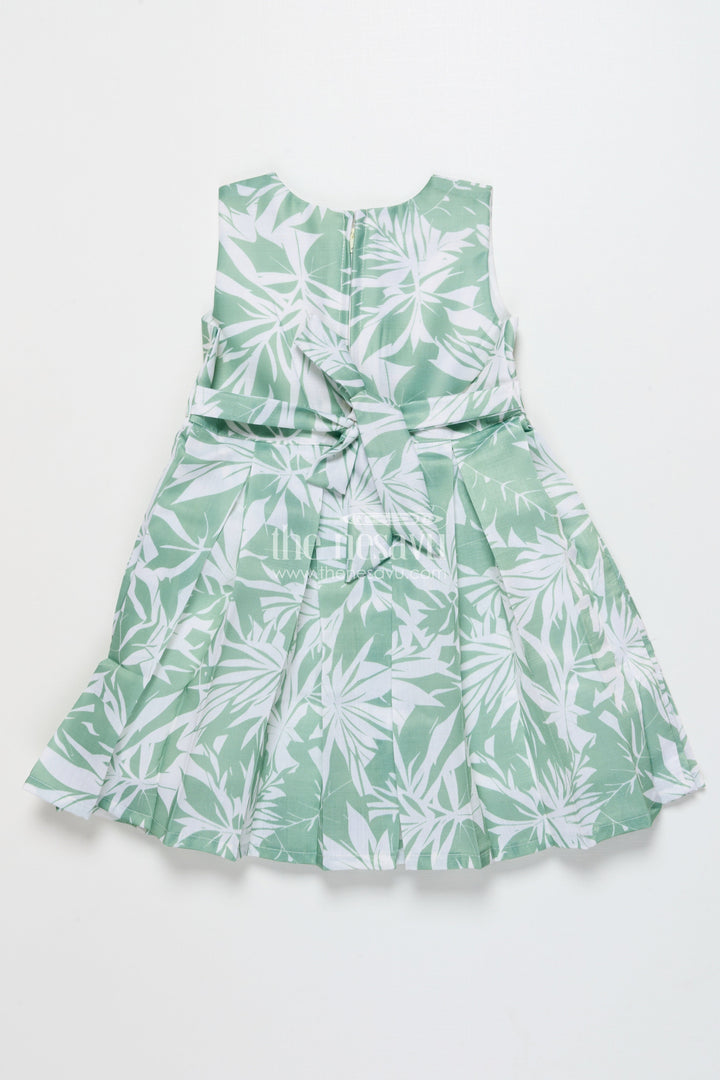 The Nesavu Girls Cotton Frock Girls Cotton Frock with Printed Jacket for Everyday Comfort Nesavu Nesavu girls cotton dress digital print smart jacket playdates casual outings