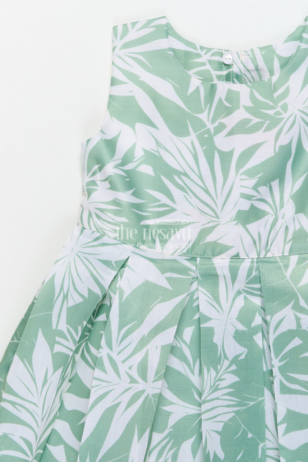 The Nesavu Girls Cotton Frock Girls Cotton Frock with Printed Jacket for Everyday Comfort Nesavu Nesavu girls cotton dress digital print smart jacket playdates casual outings