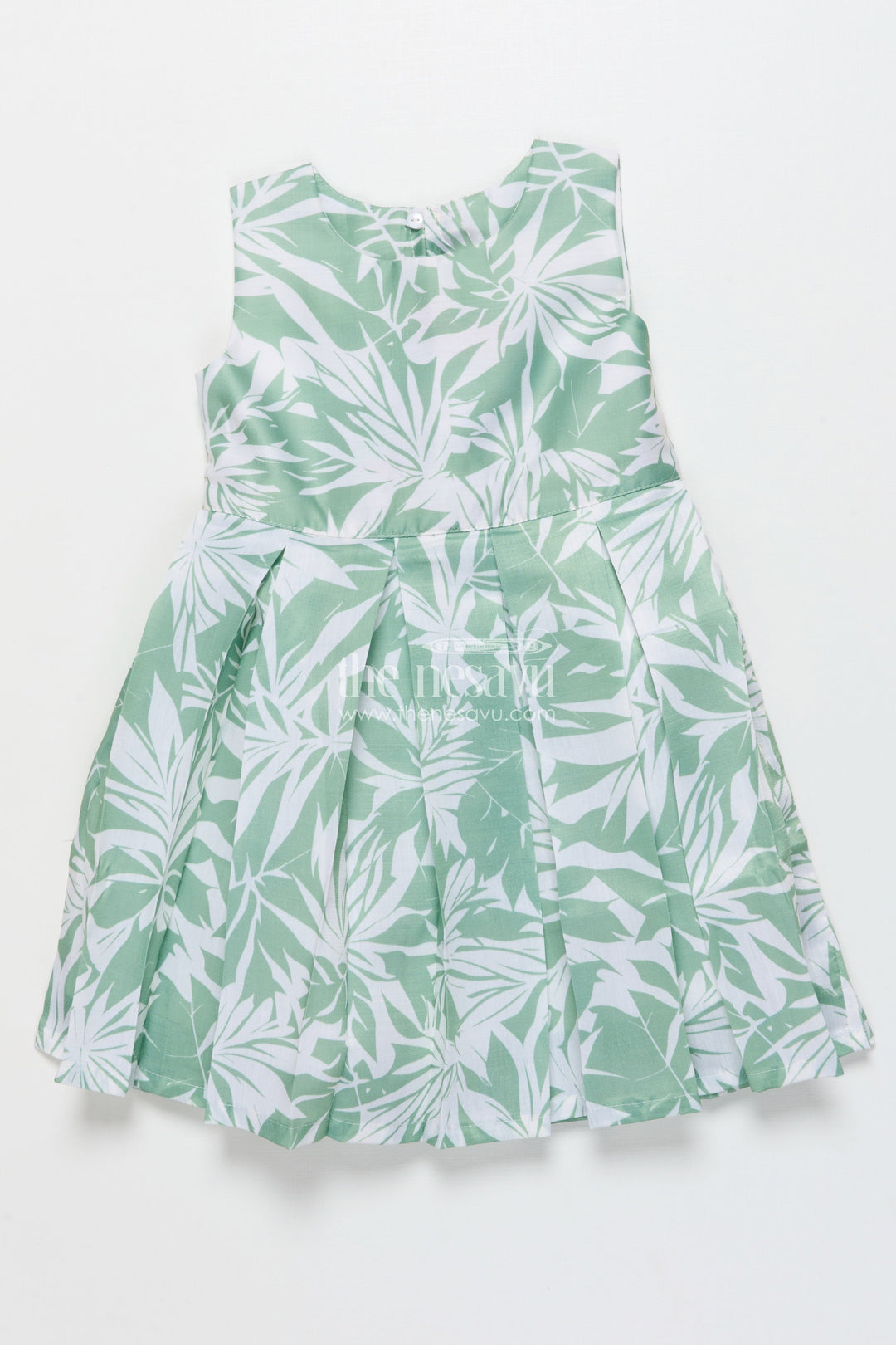 The Nesavu Girls Cotton Frock Girls Cotton Frock with Printed Jacket for Everyday Comfort Nesavu Nesavu girls cotton dress digital print smart jacket playdates casual outings