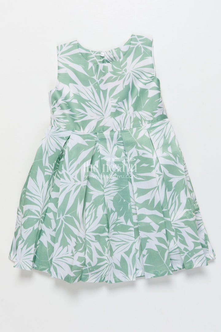 The Nesavu Girls Cotton Frock Girls Cotton Frock with Printed Jacket for Everyday Comfort Nesavu Nesavu girls cotton dress digital print smart jacket playdates casual outings