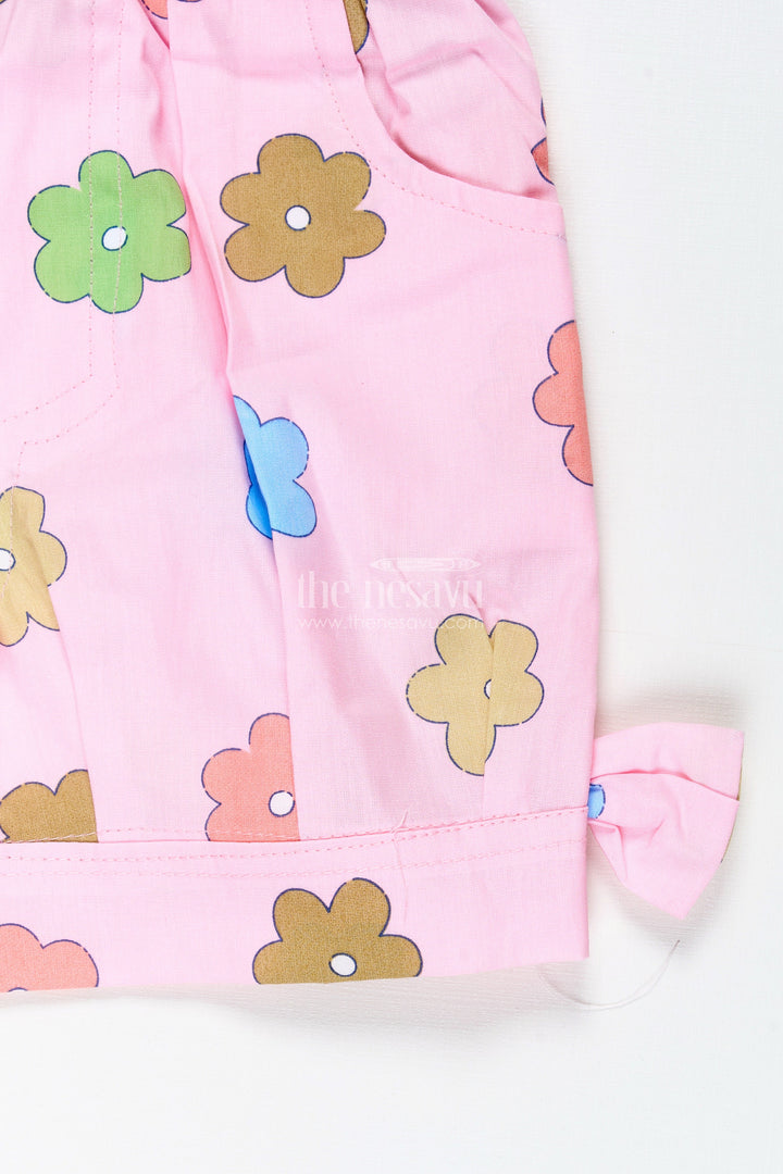 The Nesavu Girls Shorts Girls Cotton Shorts for Playtime and Everyday Wear Nesavu Nesavu Girls Printed Cotton Shorts Playtime School Days Casual Summer Wear