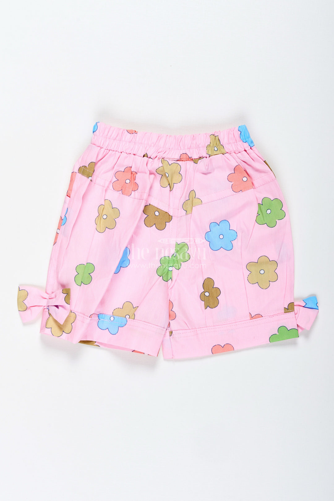 The Nesavu Girls Shorts Girls Cotton Shorts for Playtime and Everyday Wear Nesavu Nesavu Girls Printed Cotton Shorts Playtime School Days Casual Summer Wear