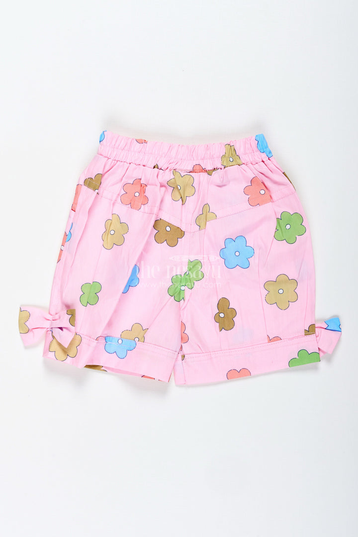 The Nesavu Girls Shorts Girls Cotton Shorts for Playtime and Everyday Wear Nesavu Nesavu Girls Printed Cotton Shorts Playtime School Days Casual Summer Wear
