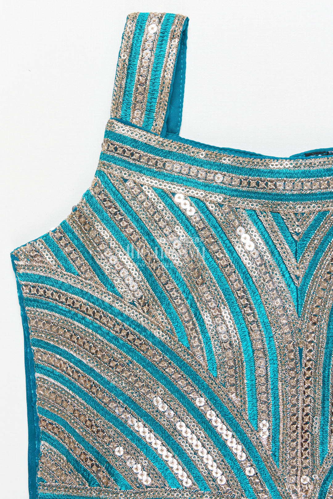 The Nesavu Girls Lehenga Choli Girls Designer Lehenga Choli for Festive Functions and Family Portraits Nesavu Nesavu girls festive lehenga choli organza sequin embroidery made weddings family functions