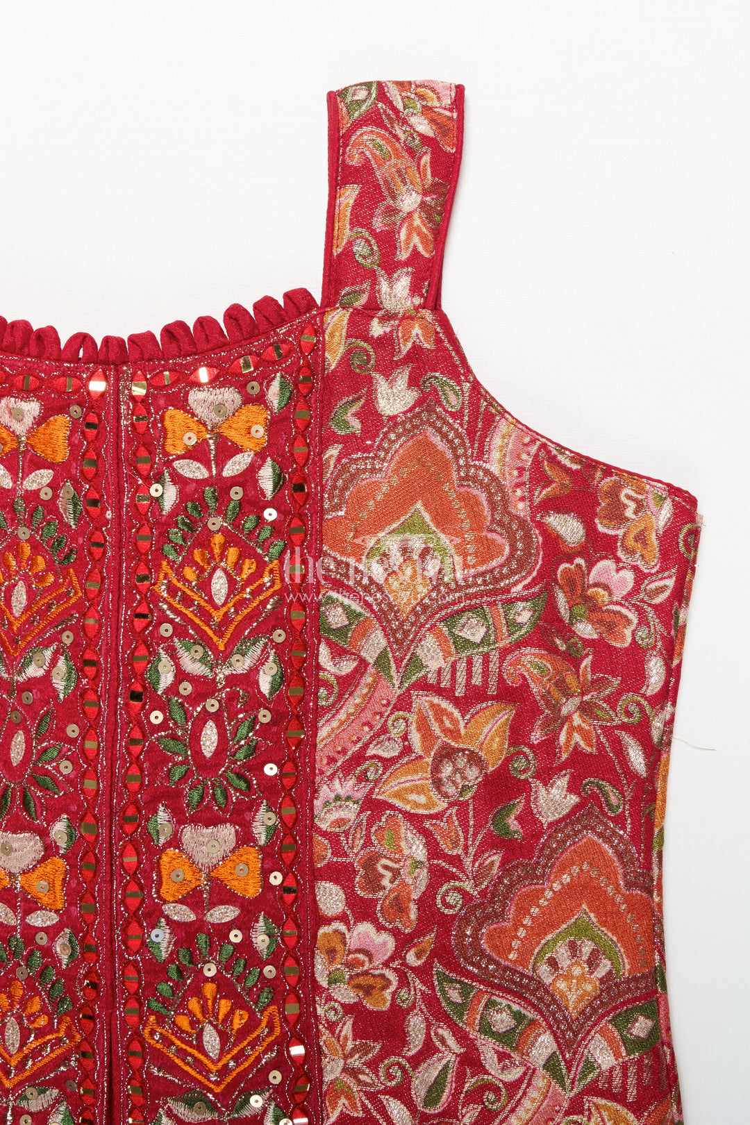 The Nesavu Girls Sharara / Plazo Set Girls Designer Sharara Set for Weddings and Grand Festive Occasions Nesavu Nesavu girls georgette sharara set designer embroidery weddings festive celebrations