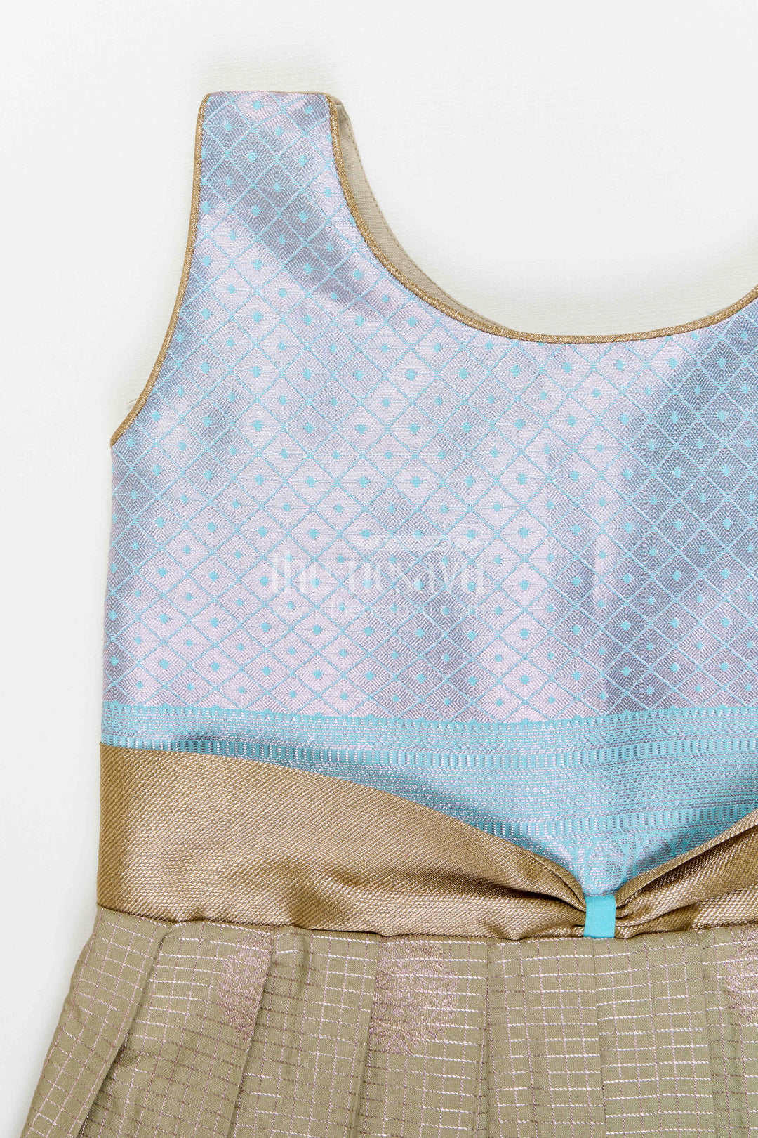 The Nesavu Girls Kanchi Silk Frock Girls Designer Silk Frock Festive Occasions Nesavu Nesavu Girls Semi Designer Kanchivaram Silk Frock For Weddings Receptions And Festive Occasions