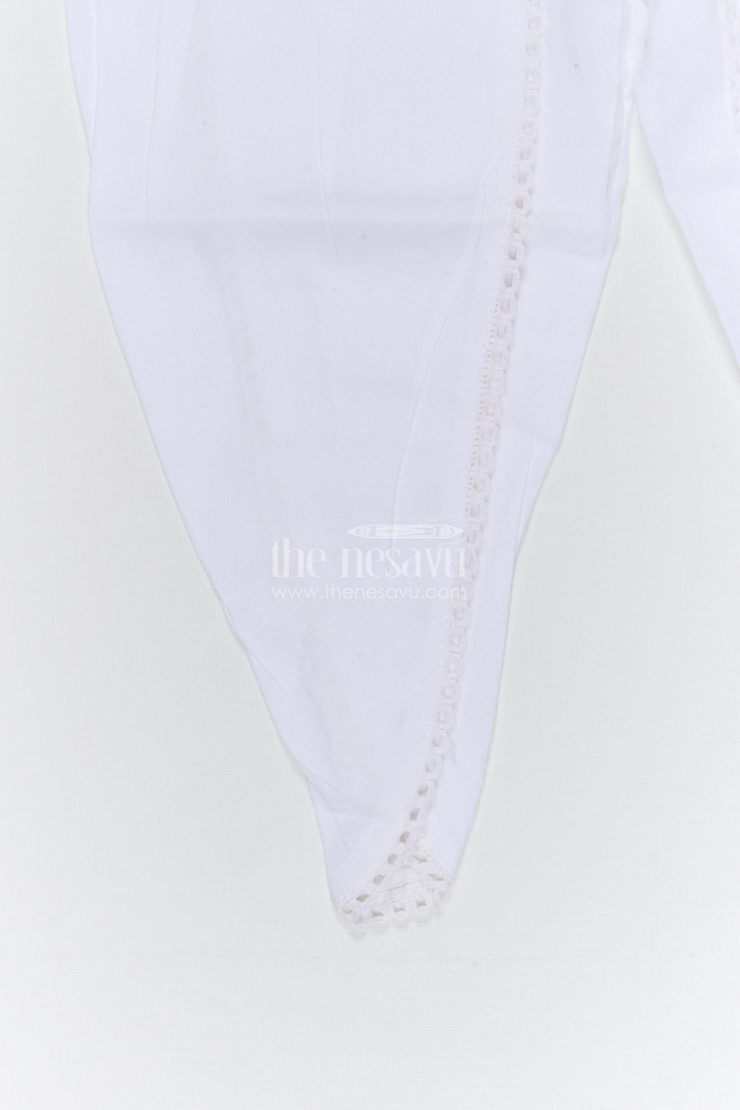 The Nesavu Girls Dothi Sets Girls Dhoti Set for Festive Occasions and Traditional Functions Nesavu Nesavu girls cotton dhoti set with thread embroidery for festive occasions