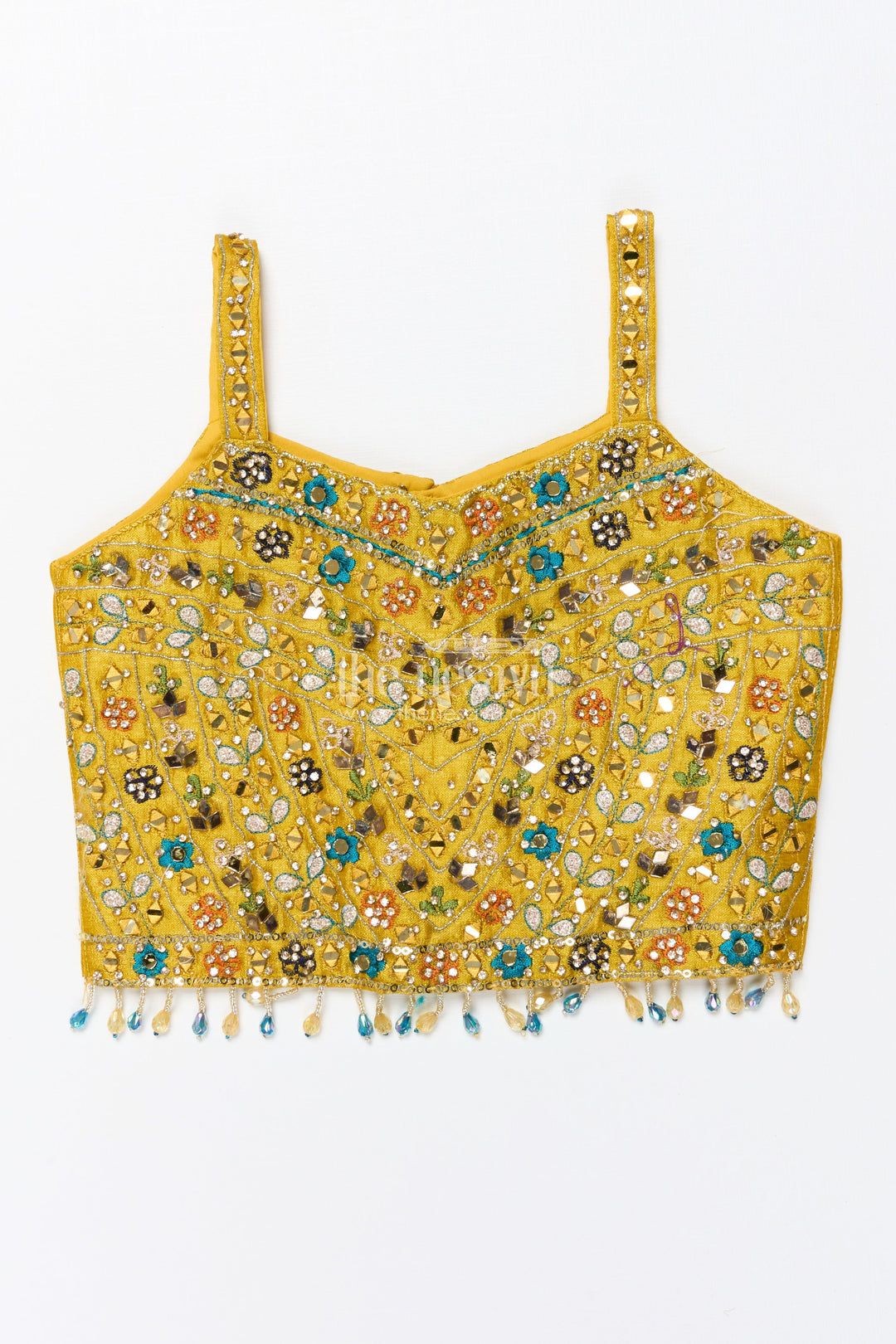 The Nesavu Girls Lehenga Choli Girls Digital Printed Lehenga Choli for Weddings and Family Celebrations Nesavu Nesavu digital printed lehenga choli girls viscose silk perfect weddings ethnic functions