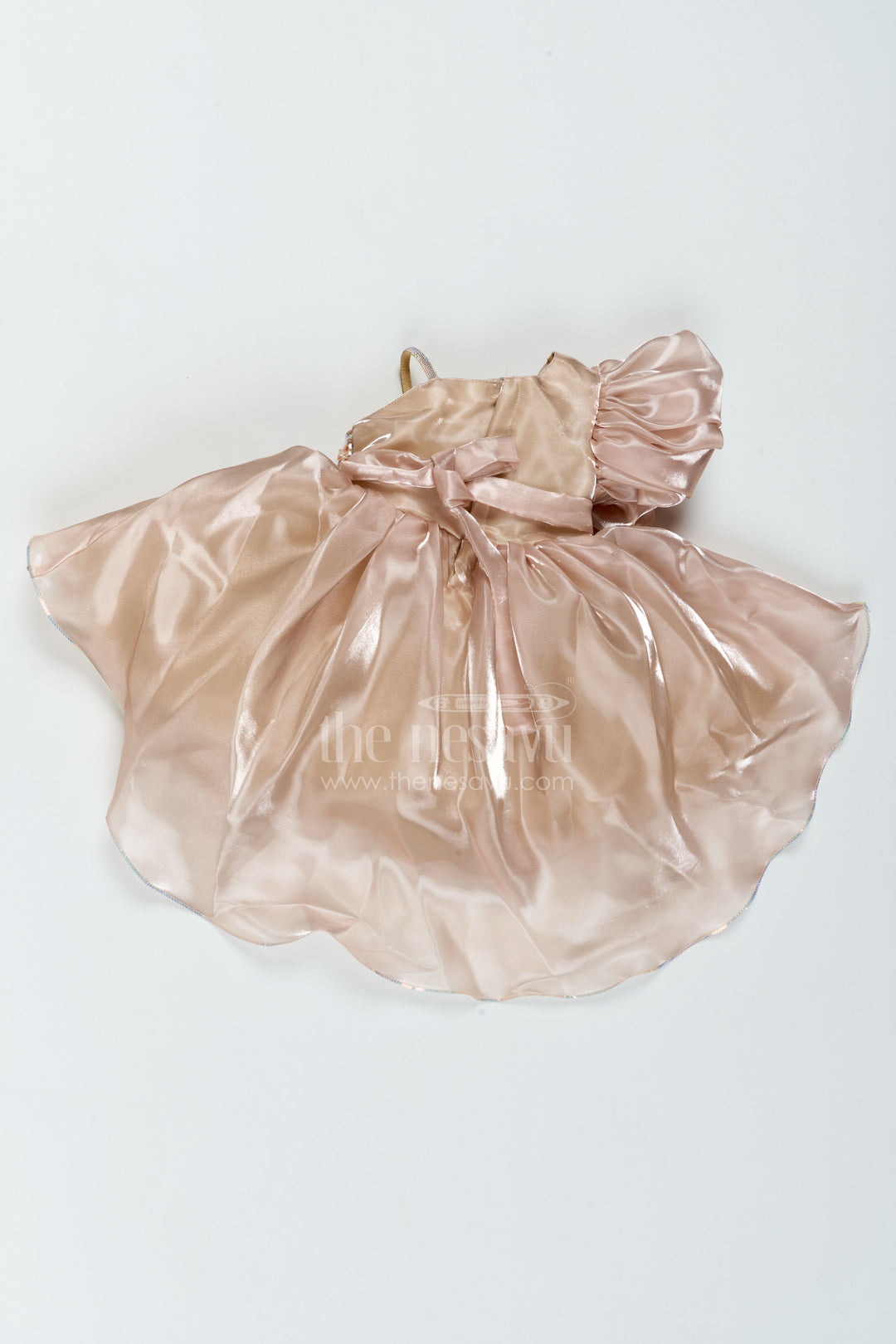 The Nesavu Girls Fancy Party Frock Girls Dramatic Satin Frock for Receptions and Grand Celebrations Nesavu Nesavu Girls Dramatic Satin Frock For Receptions Milestone Birthdays Formal Parties And Grand Celebrations