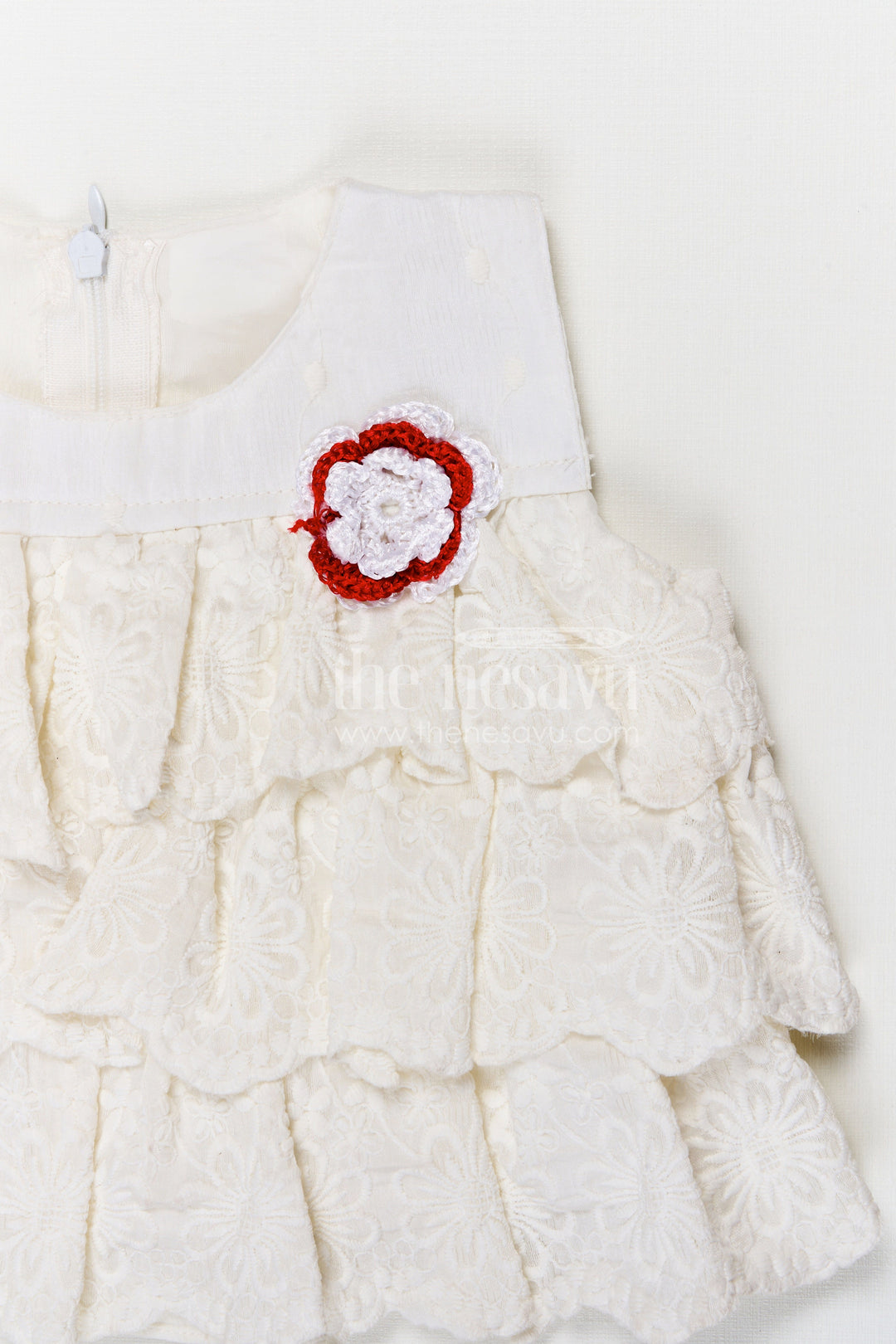 The Nesavu Girls Co-Ord Sets Girls Elegant Georgette Embroidered Co-ord Set for Special Occasions Nesavu Nesavu girls georgette embroidered co-ord set for festive occasions and stylish kids wear