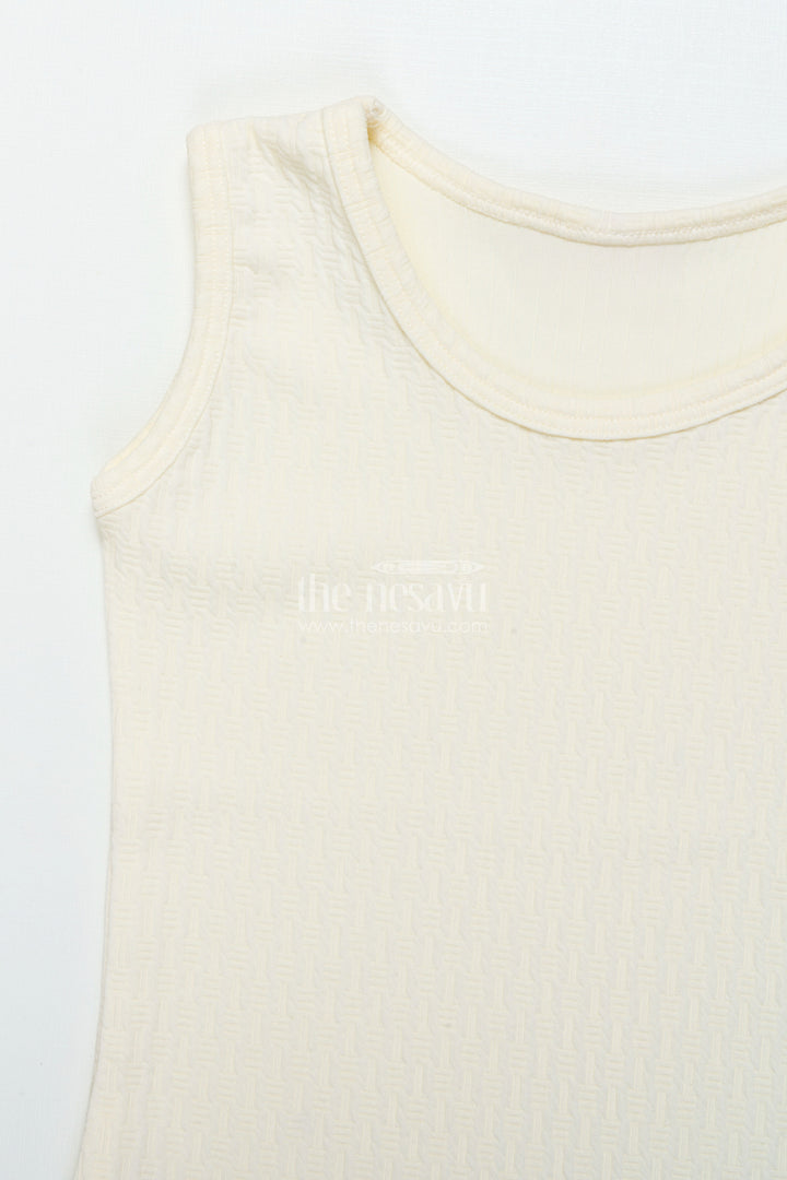 The Nesavu Girls Co-Ord Sets Girls Embroidered Co-Ord Set for Festive and Family Occasions Nesavu Nesavu girls embroidered co-ord set rayon cotton school events festive functions