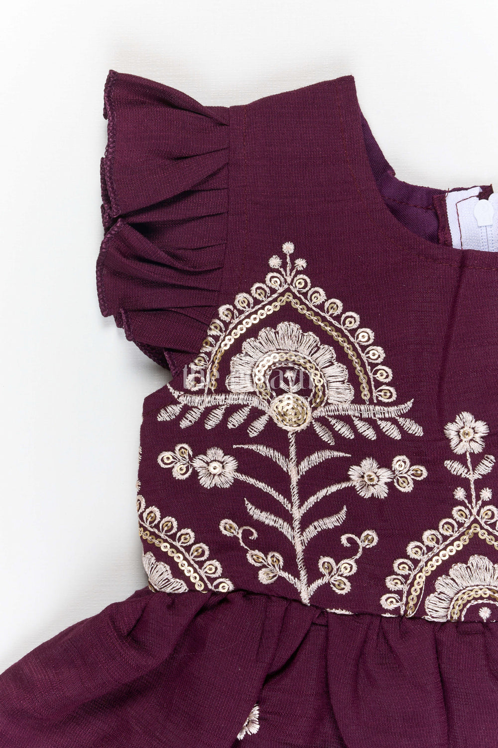 The Nesavu Girls Cotton Frock Girls Embroidered Cotton Frock for Birthdays and Festive Gatherings Nesavu Nesavu girls cotton embroidered frock for birthday parties festive gatherings and special events