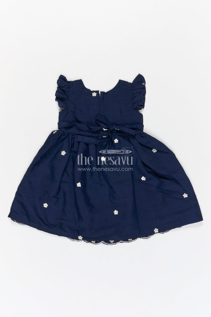 The Nesavu Girls Cotton Frock Girls Embroidered Cotton Frock for Festive Celebrations and Family Functions Nesavu Nesavu girls cotton embroidered frock for festive celebrations birthdays and special occasions