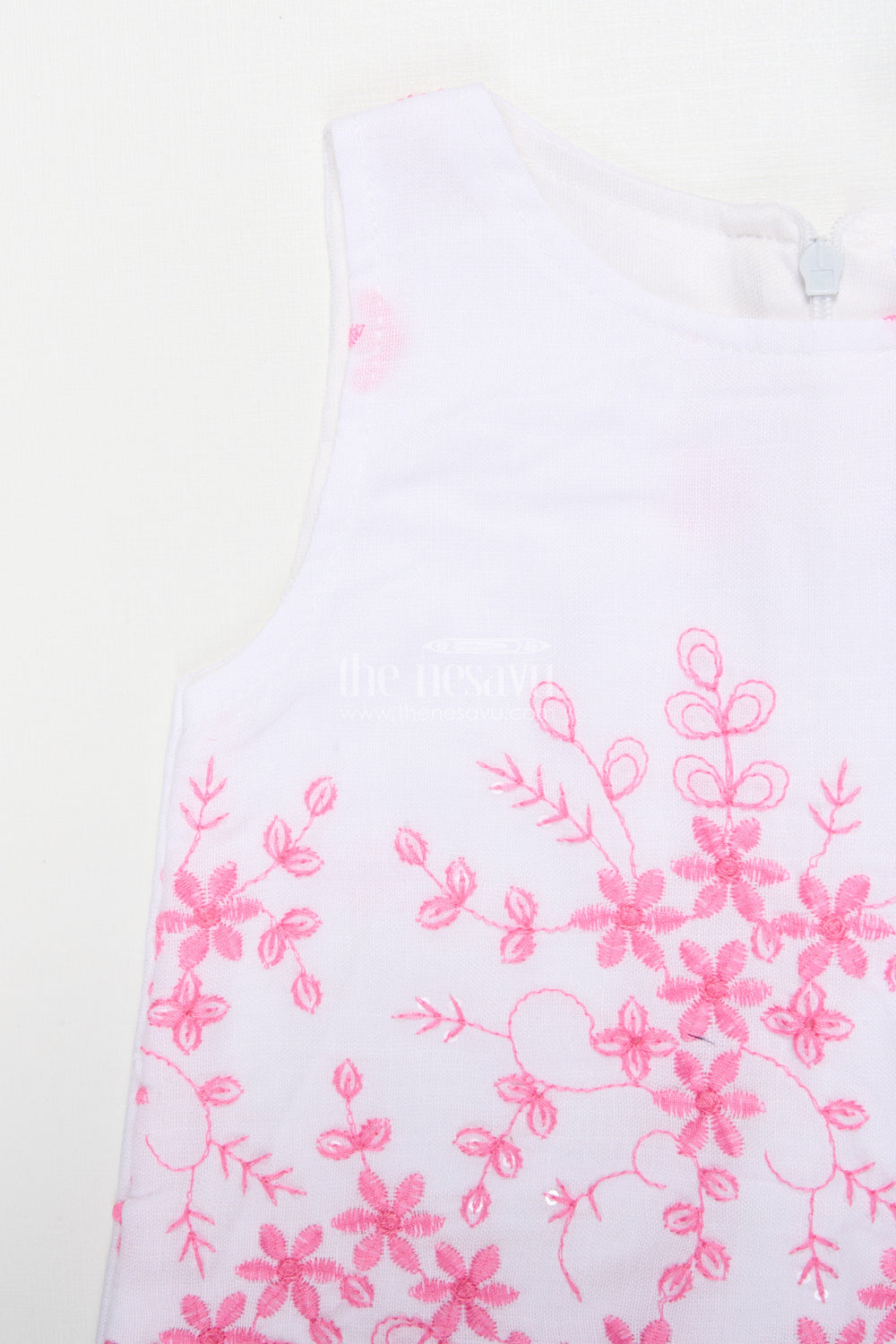 The Nesavu Girls Casual Set Girls Embroidered Cotton Set for School Ethnic Days and Cultural Outings Nesavu Nesavu girls embroidered cotton kurta set ethnic school day cultural family occasions