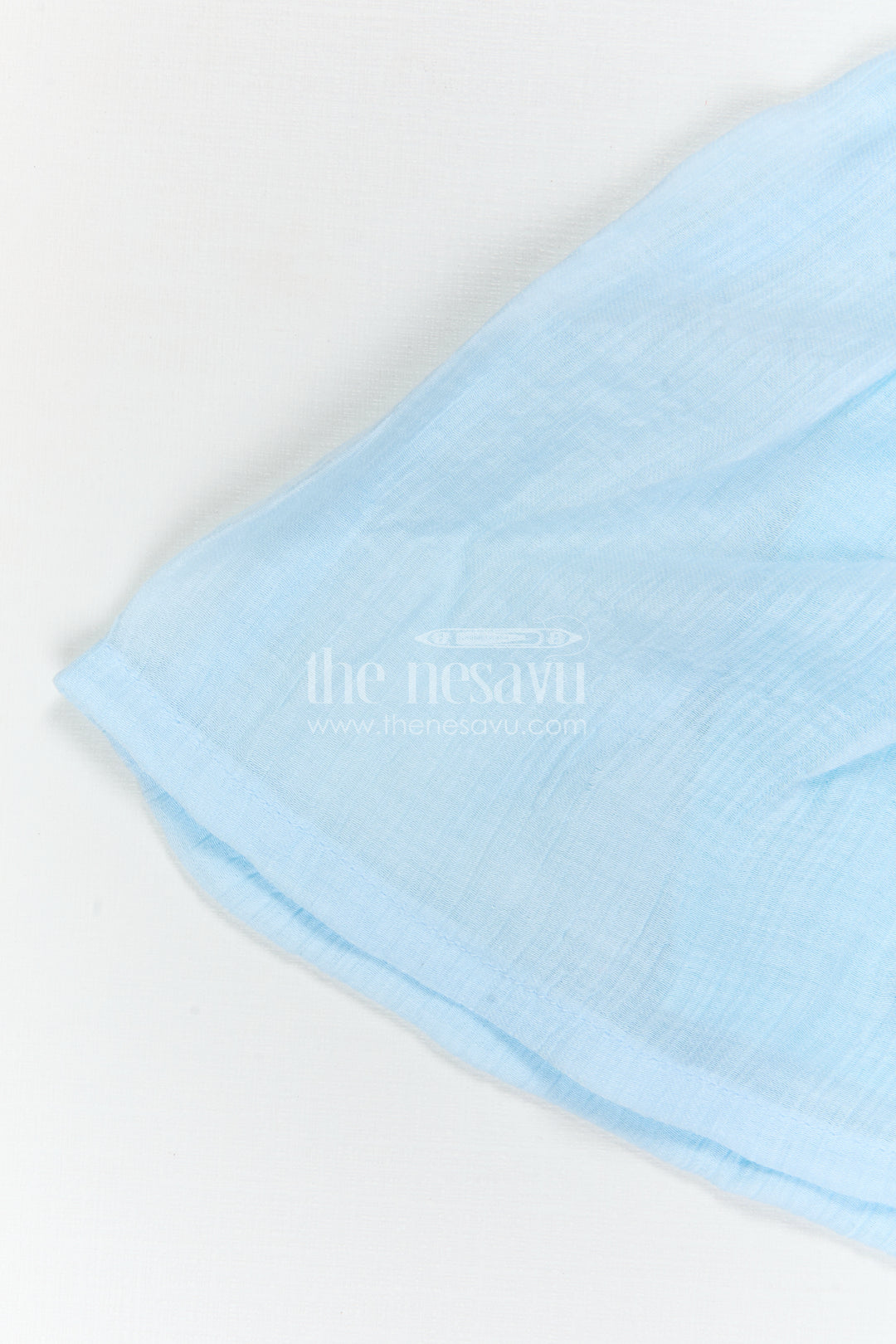The Nesavu Girls Cotton Frock Girls Embroidered Frock for Outings and Family Celebrations Nesavu Nesavu Girls Embroidered Cotton Blend Frock For Family Outings And Festive Occasions